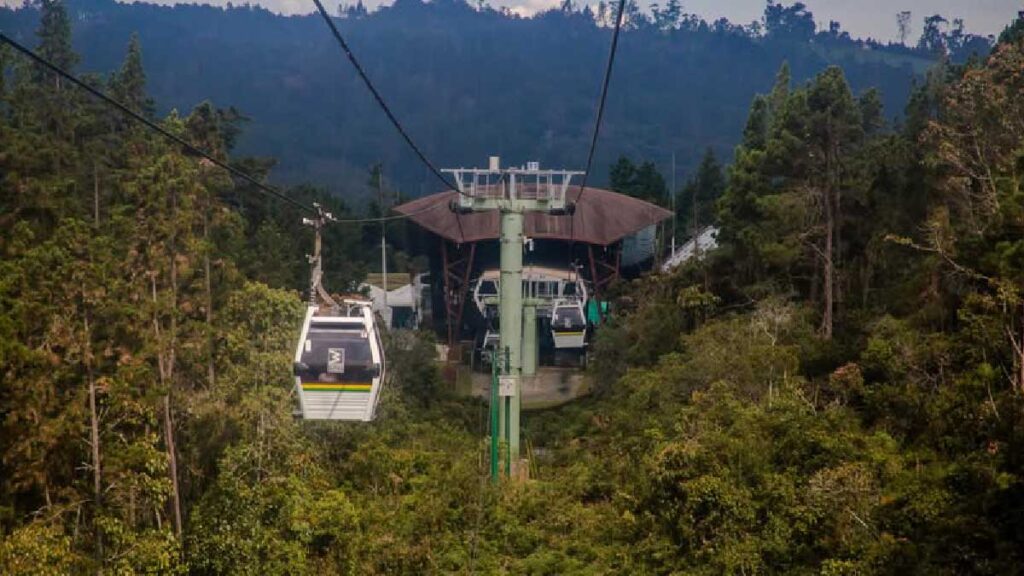 metro cable, parque natural arví